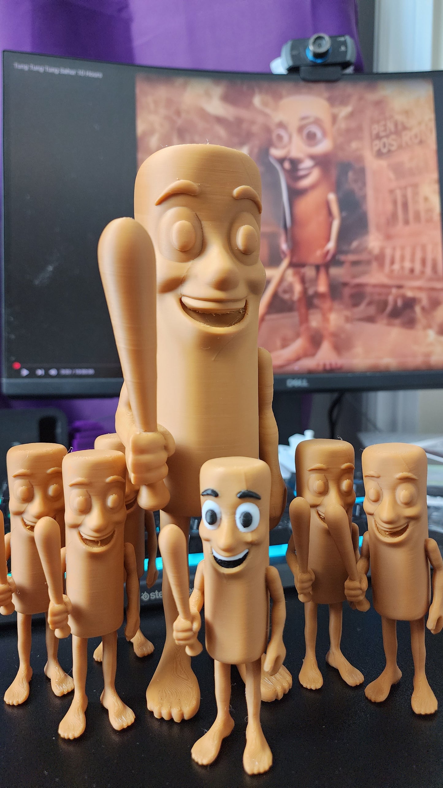 Tung Tung Tung Sahur Action Figure 10 cm / 4 inches